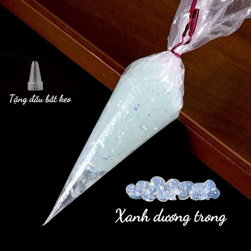 KEO KIM TUYẾN NHIỀU HẠT TRONG SUỐT, LẤP LÁNH TRANG TRÍ DIY
