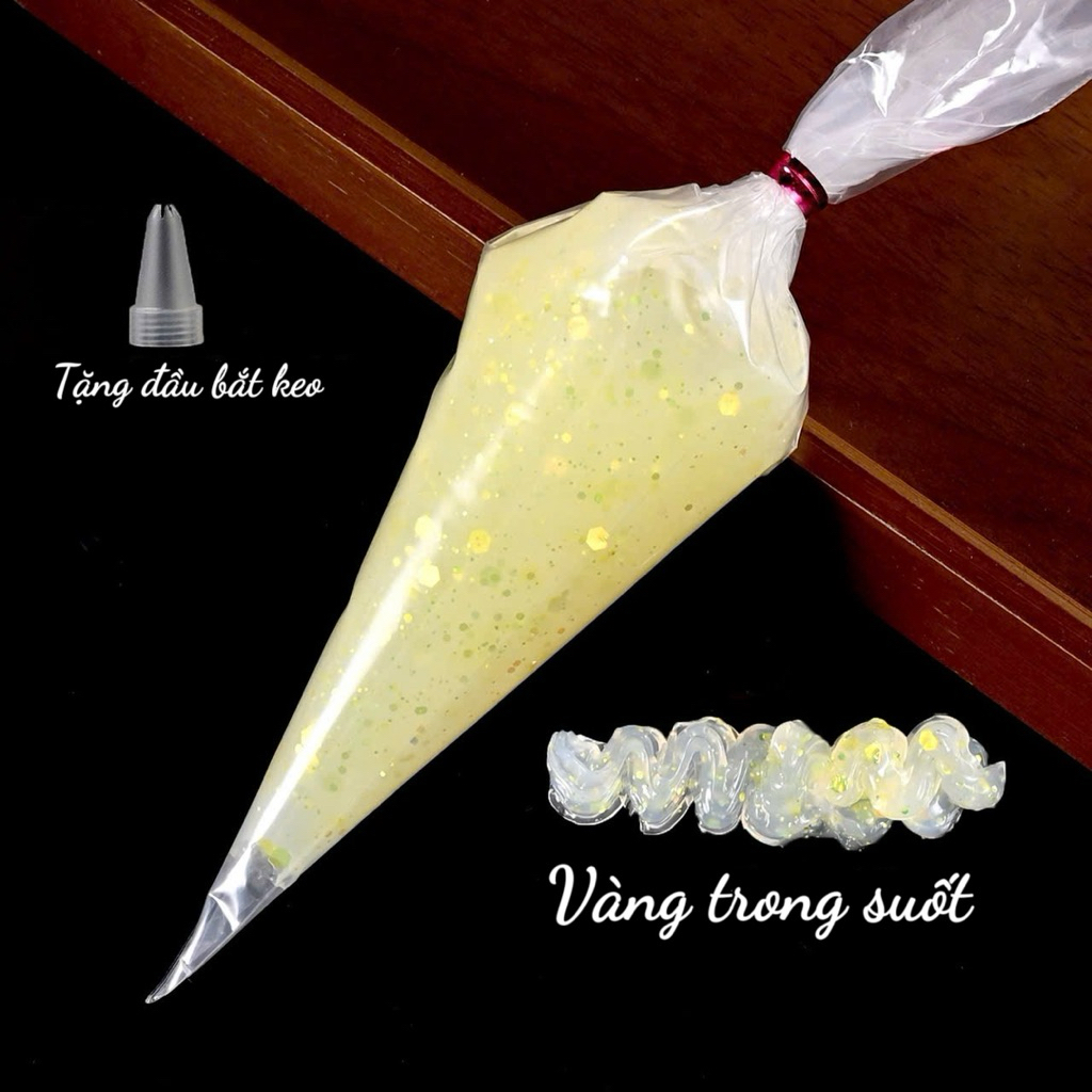KEO KIM TUYẾN NHIỀU HẠT TRONG SUỐT, LẤP LÁNH TRANG TRÍ DIY