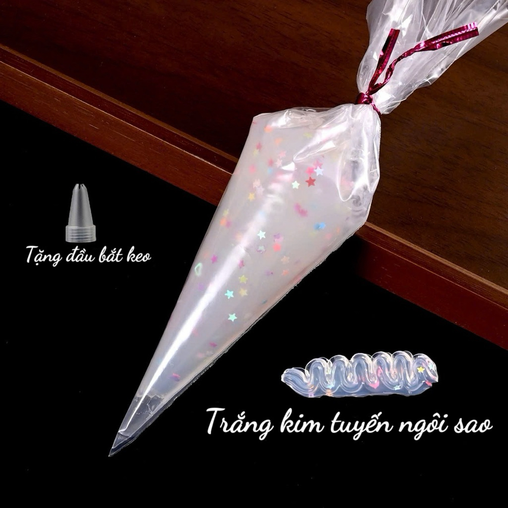 KEO KIM TUYẾN NHIỀU HẠT TRONG SUỐT, LẤP LÁNH TRANG TRÍ DIY