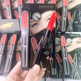 Bút Kẻ Mắt Sivanna Colors Express – Lâu Trôi 24h, Không Lem, Nét Mảnh Sắc Nét Deep Black