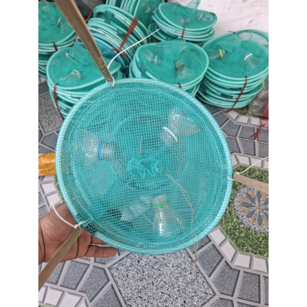 combo 10 cái lợp đánh bắt tép rong khích thước 24×60.kèm 30 cây chóng