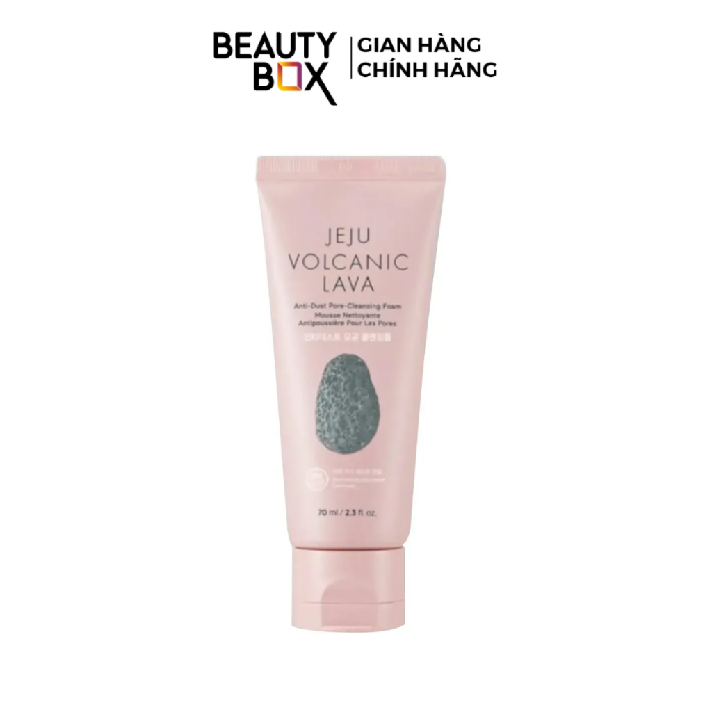 [Săn Sale] Sữa Rửa Mặt Làm Sạch Sâu THE FACE SHOP Jeju Volcanic Lava Anti Dust Pore Cleansing Foam 70ml