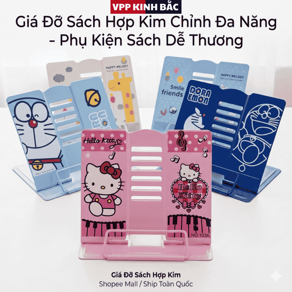 Giá Đỡ Kẹp Sách Thông Minh Chống Cận Thị,Chống Gù Lưng,Giữ Sách Vở Chắc Chắn.