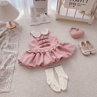 Váy hè trẻ em, Váy nơ bé gái dáng bí 9-26kg V733 Tiểu Yến KID