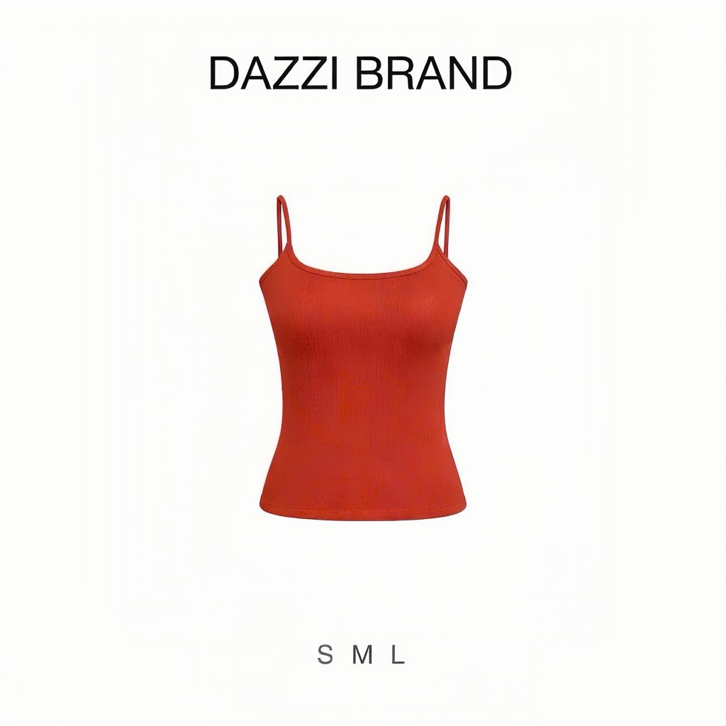 [SC] [KÈM MÚT] Áo hai dây nữ basic ôm dáng chất thun cotton mịn tôn dáng DAZZI Women A057