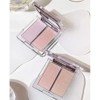 Phấn Bắt Sáng Clio Prism Air Highlighter 2 Màu Bắt Sáng Highlight Clio 2 Ô Căng Bóng Nổi Bật Làm Sáng 7g -Skinora Beauty