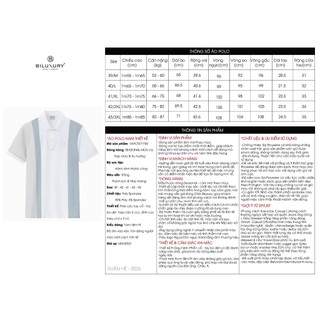 [T7_SALE 20%_HT] Áo Polo Nam Trắng 1APCT671TRK Biluxury Thiết Kế Đường Kẻ Sọc Cao Cấp Kháng Khuẩn Bền Màu