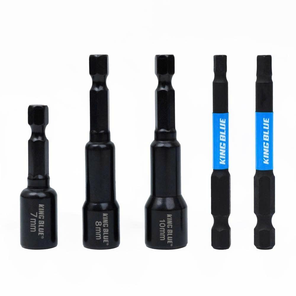 KingBlue Bộ Mũi Khoan Đa Năng KLJ015 15 Chi Tiết Chất Liệu Thép S2 Cao Cấp Chuôi 1/4