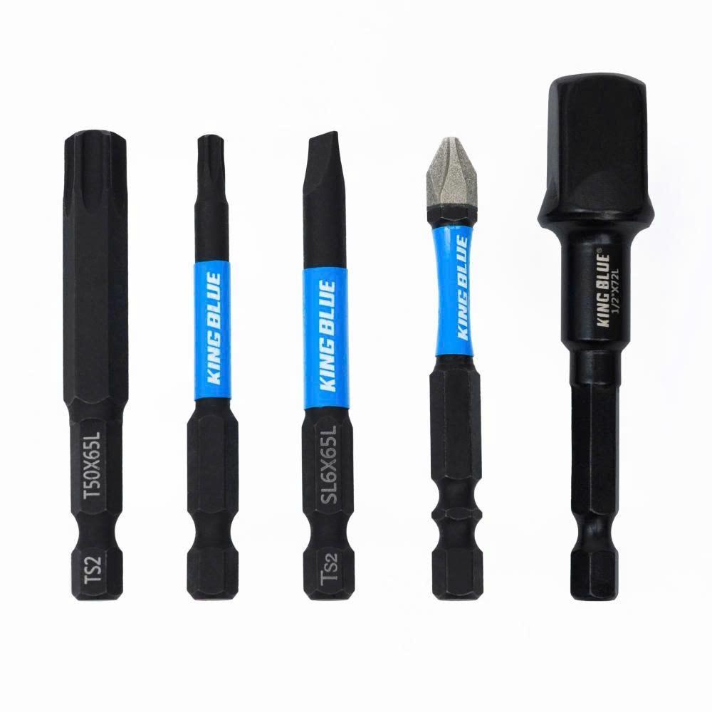 KingBlue Bộ Mũi Khoan Đa Năng KLJ015 15 Chi Tiết Chất Liệu Thép S2 Cao Cấp Chuôi 1/4