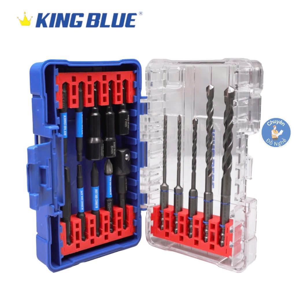 KingBlue Bộ Mũi Khoan Đa Năng KLJ015 15 Chi Tiết Chất Liệu Thép S2 Cao Cấp Chuôi 1/4