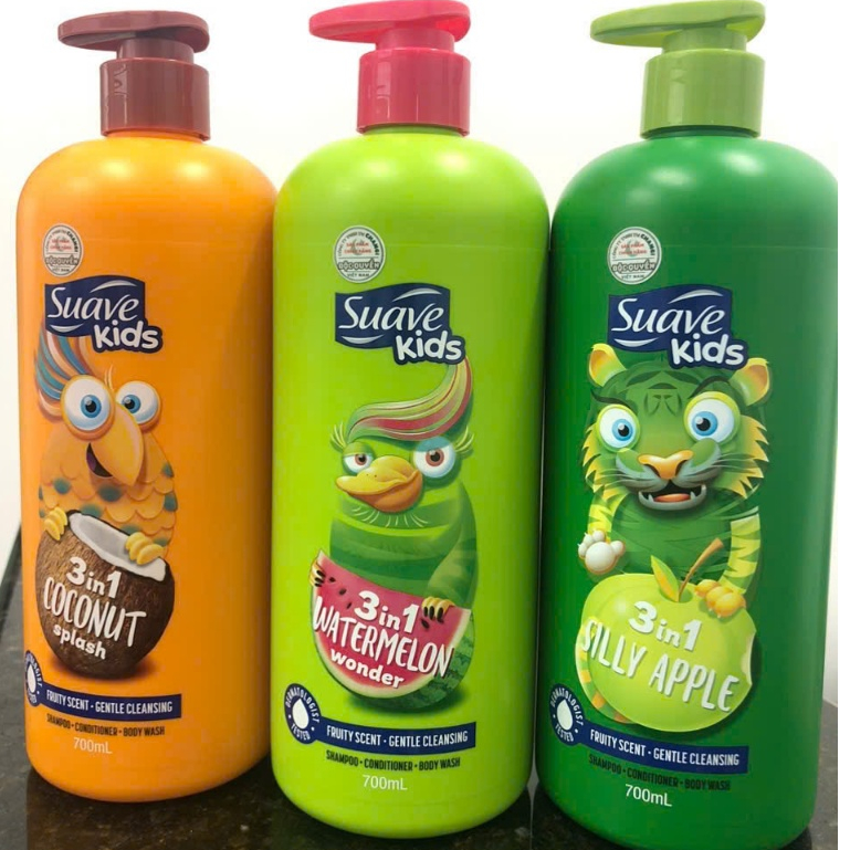 [Tem Phụ] Sữa Tắm Gội Trẻ Em Suave Kids 3in1 Không Cay Mắt 700ml Thơm Mát Hương Trái Cây & Dịu Nhẹ - Jron Beauty