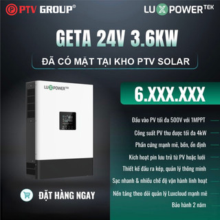 Biến Tần LuxPower Off Grid | GETA 3.6K 24V | PTV GROUP | Bảo Hành 2 Năm