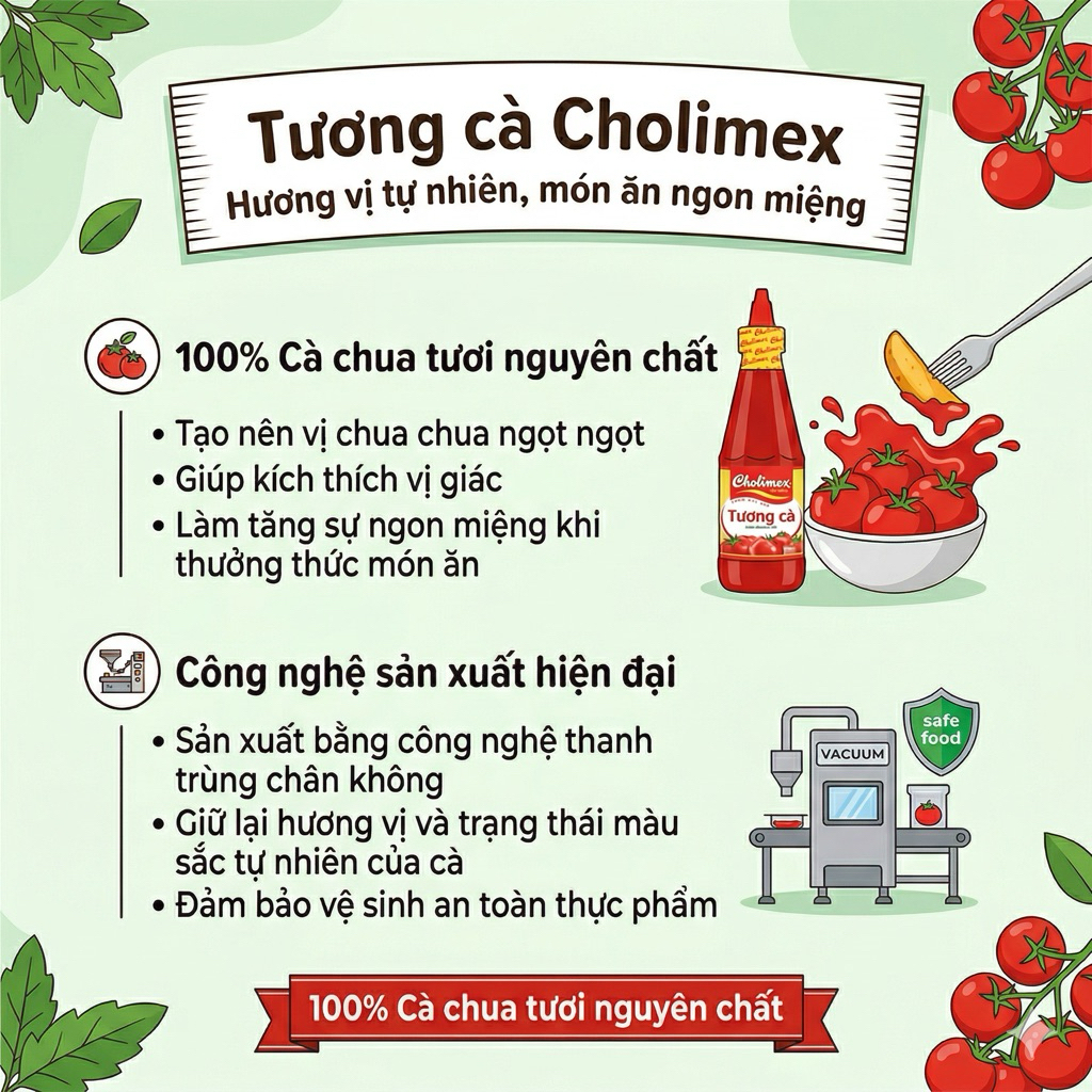 Tương cà Cholimex chai Pet 270g