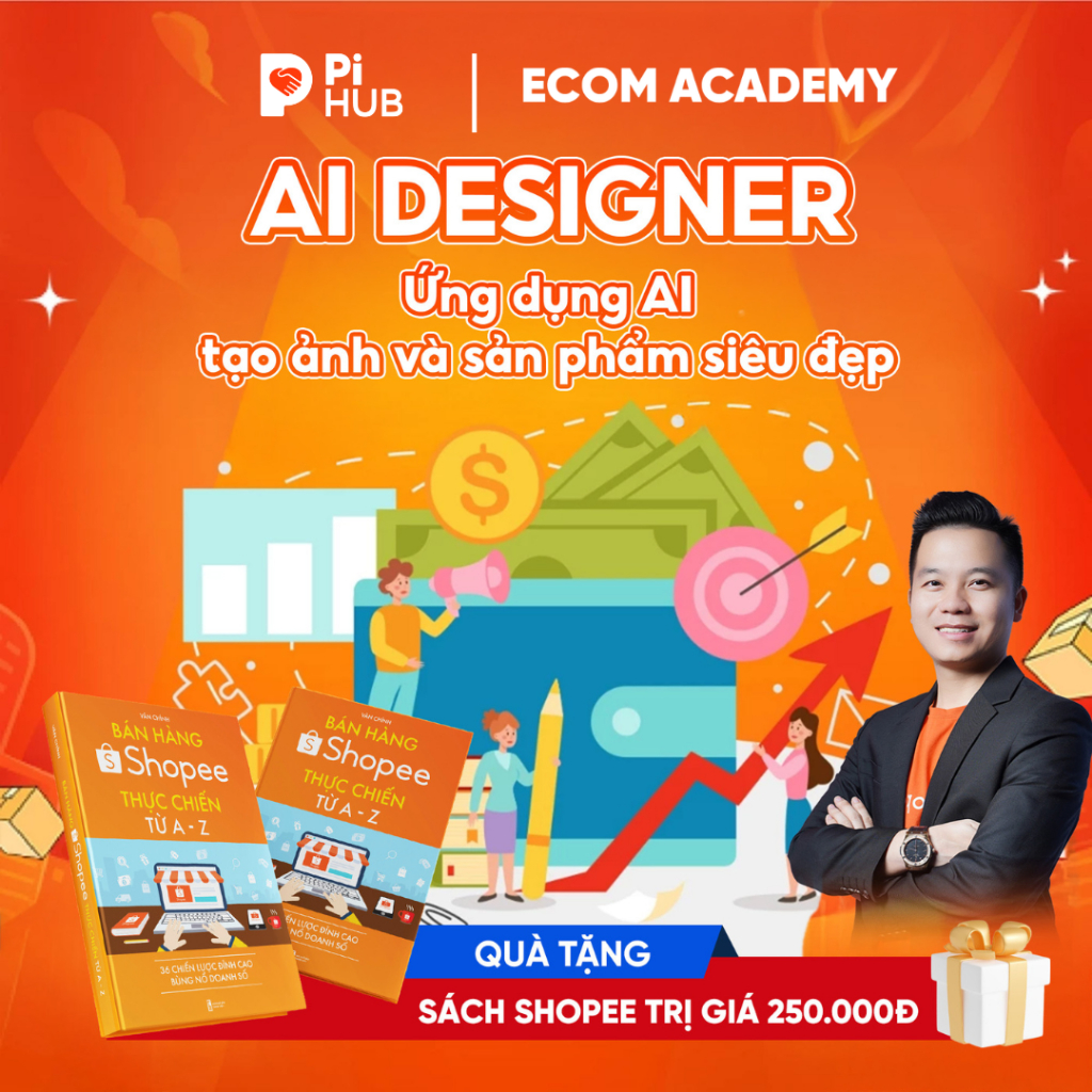 [AI DESIGNER x VĂN CHÍNH]: Ứng dụng AI trang trí gian hàng Shopee đẹp mắt, chuyên nghiệp, uy tín, tỉ lệ chuyển đổi cao