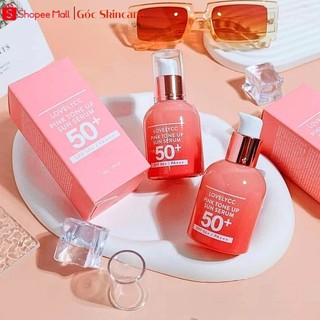 Serum Chống Nắng Lovelycc Pink Toneup Chống Nắng Nâng Tone Lovelycc Pink Hàn Quốc SPF50+PA+++ 30Gr - Kosmi Beauty
