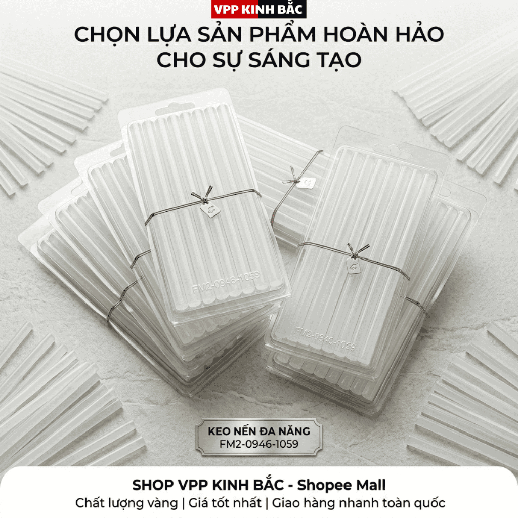 10 cây keo nến Choice FM2-0946-1059 loại nhỏ trong suốt không cần máy