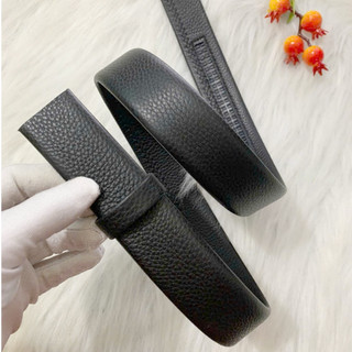 Dây thắt lưng da nam da bò thật không mặt khoá dài 120cm rộng 3.5cm (dùng cho khoá tự động)
