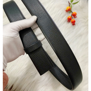 Dây thắt lưng da nam da bò thật không mặt khoá dài 120cm rộng 3.5cm (dùng cho khoá tự động)