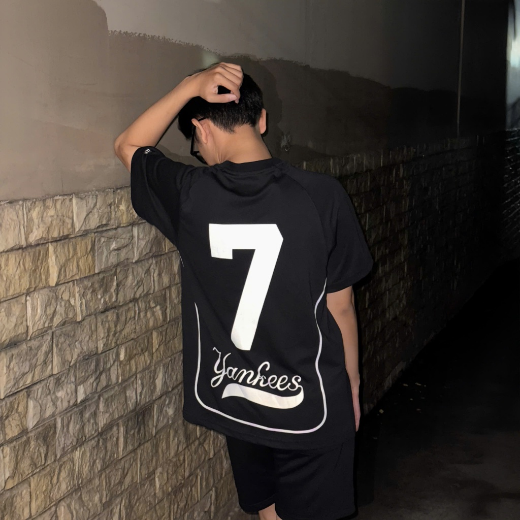 Áo Jersey New Era New York Yankees Black Line - 12354878