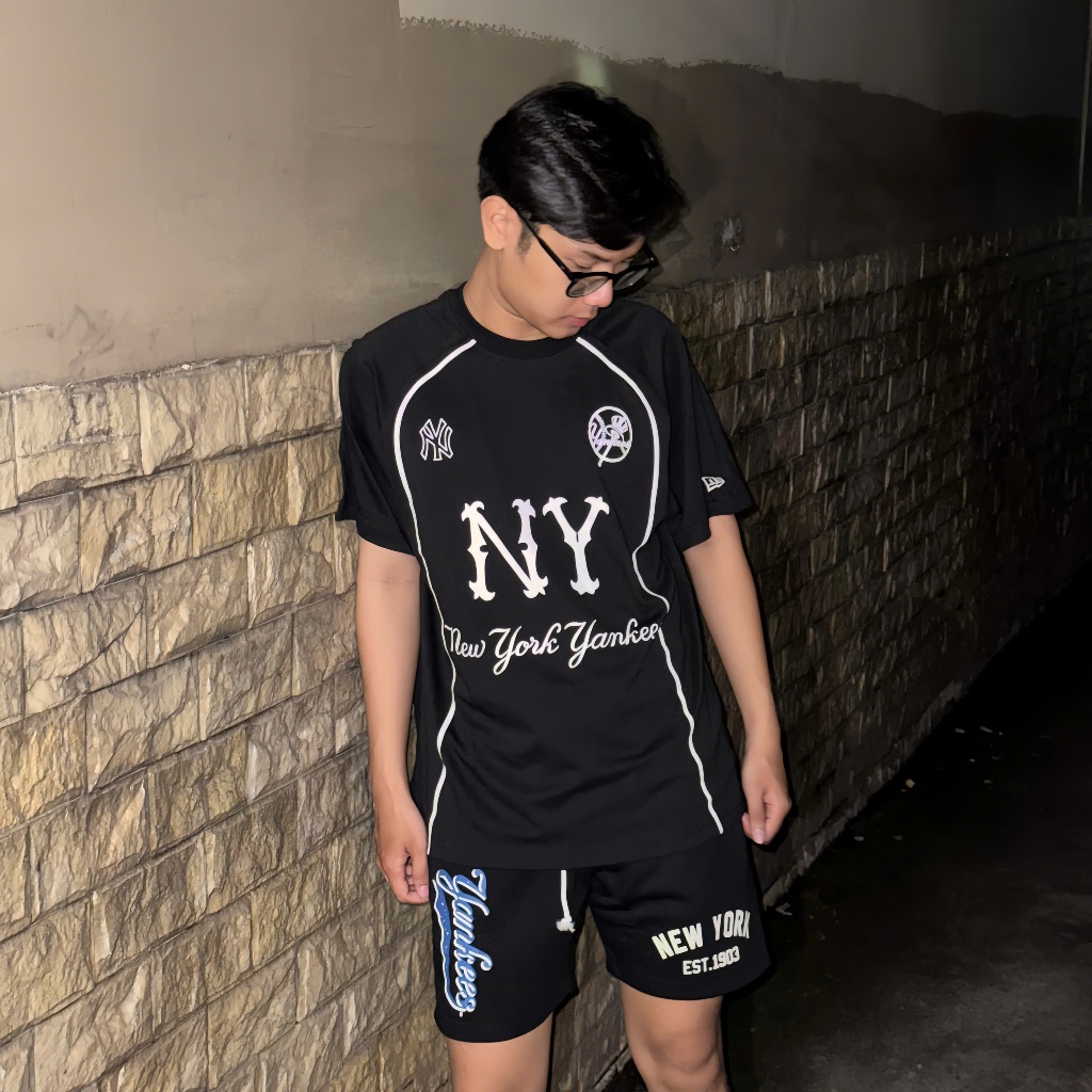 Áo Jersey New Era New York Yankees Black Line - 12354878