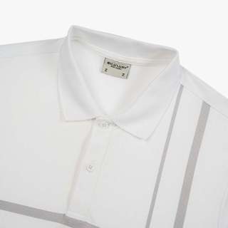 [T7_SALE 20%_HT] Áo Polo Nam Trắng 1APCT629TRK Biluxury Thiết Kế Đường Kẻ Sọc Cao Cấp Kháng Khuẩn Bền Màu
