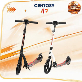 Xe trượt scooter Centosy A7 cho bé từ 8 tuổi chịu tải trọng dưới 100kg 2 màu trắng/đen