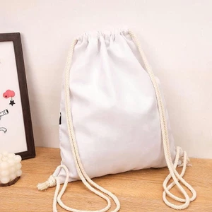 Balo vải canvas trơn giá rẻ Balo dây rút kích thước 35x 40cmTúi Vải Dây Rút thời trang thích hợp du lịch đựng đồ đi chơi