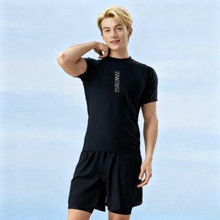 Quần bơi nam 2 lớp quần bơi nam short kèm legging co giãn tốt nhanh khô quần bơi nam đi biển bơi hồ