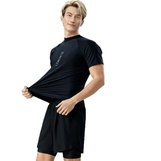 Bộ bơi nam 2 món áo ngắn tay quần bơi nhanh khô chống nắng nhẹ mặc đi biển tập gym