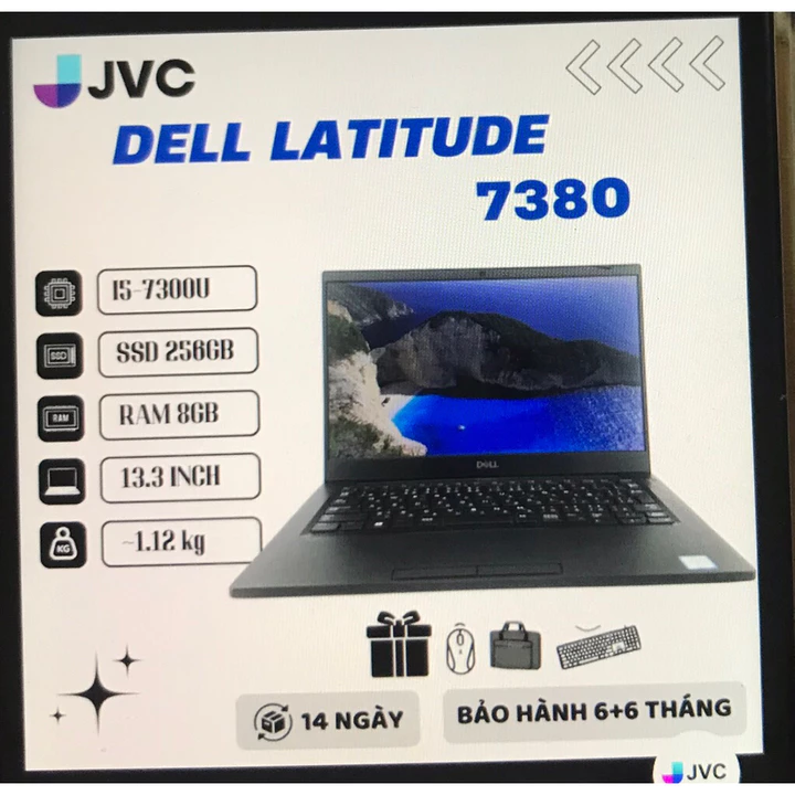 Laptop cũ Dell i5-i7 ram 8G ssd 256G 13.3inch