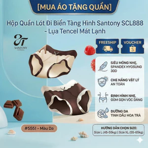 Hộp Quần Lót Đi Biển Tàng Hình Santony SCL888 - Lụa Tencel Mát Lạnh PIER N°5