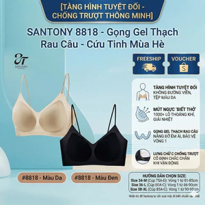 Áo Ngực Đi Biển Tàng Hình Santony 8818 - Gọng Gel Thạch Mát Lạnh, Siêu Thoáng Khí