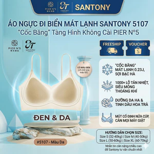Áo Ngực Đi Biển Mát Lạnh Santony 5107 - "Cốc Băng" Tàng Hình Không Cài PIER N°5