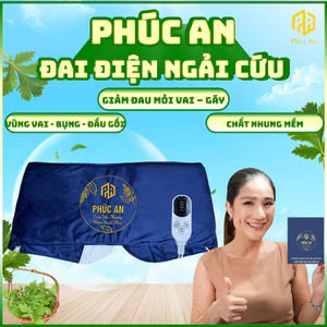 Đai điện ngải cứu Phúc An giảm đau mỏi lưng, vai gáy cho người lớn tuổi, hàng chính hãng