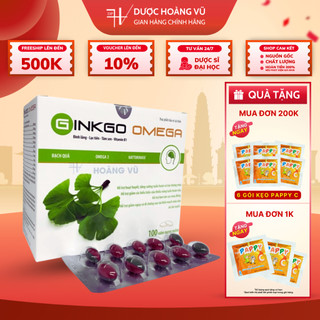 [✨2H BẤT KÌ TẶNG QUÀ 150K] Viên uống tăng cường tuần hoàn não GINKGO OMEGA - Giúp giảm đau đầu, chóng mặt, mất ngủ