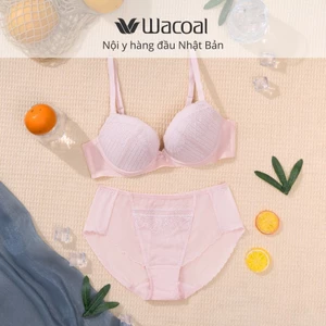 Set Áo lót quần lót Wacoal có gọng, nâng vừa ICB30E5 ICP30E5 chạm là mát
