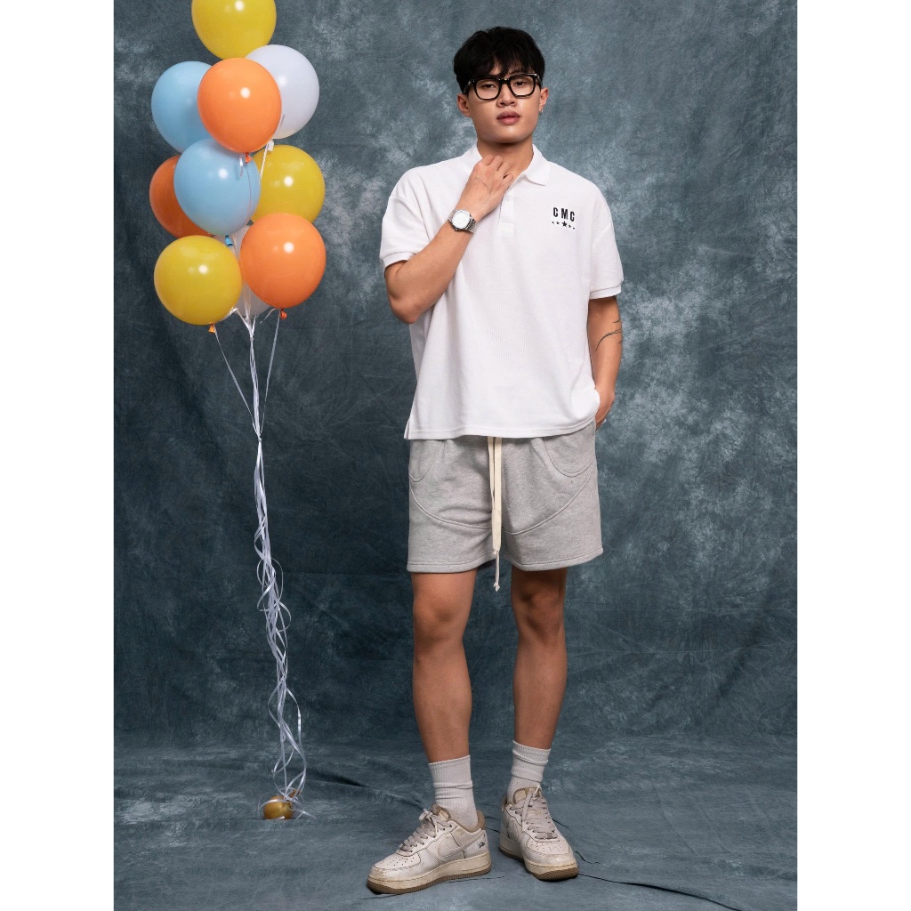 Quần short nam phom rộng MIST vải nỉ chân cua CAPMAN CLUB, quần đùi nam trên gối trẻ trung thoải mái | BigBuy360 - bigbuy360.vn