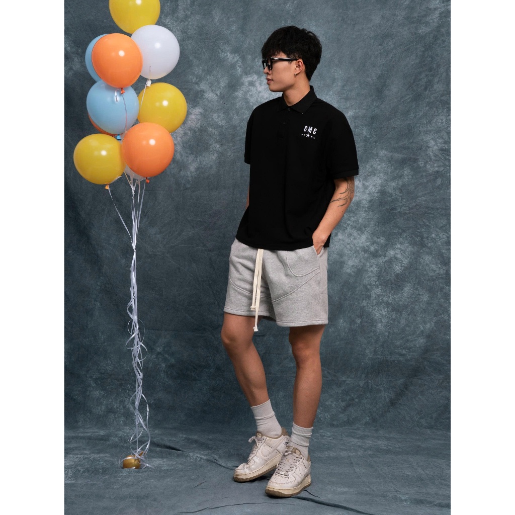 Quần short nam phom rộng MIST vải nỉ chân cua CAPMAN CLUB, quần đùi nam trên gối trẻ trung thoải mái | BigBuy360 - bigbuy360.vn