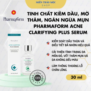 Tinh chất kiềm dầu, mờ thâm, ngăn ngừa mụn Pharmaform Acne Clarifying Plus Serum 30ml