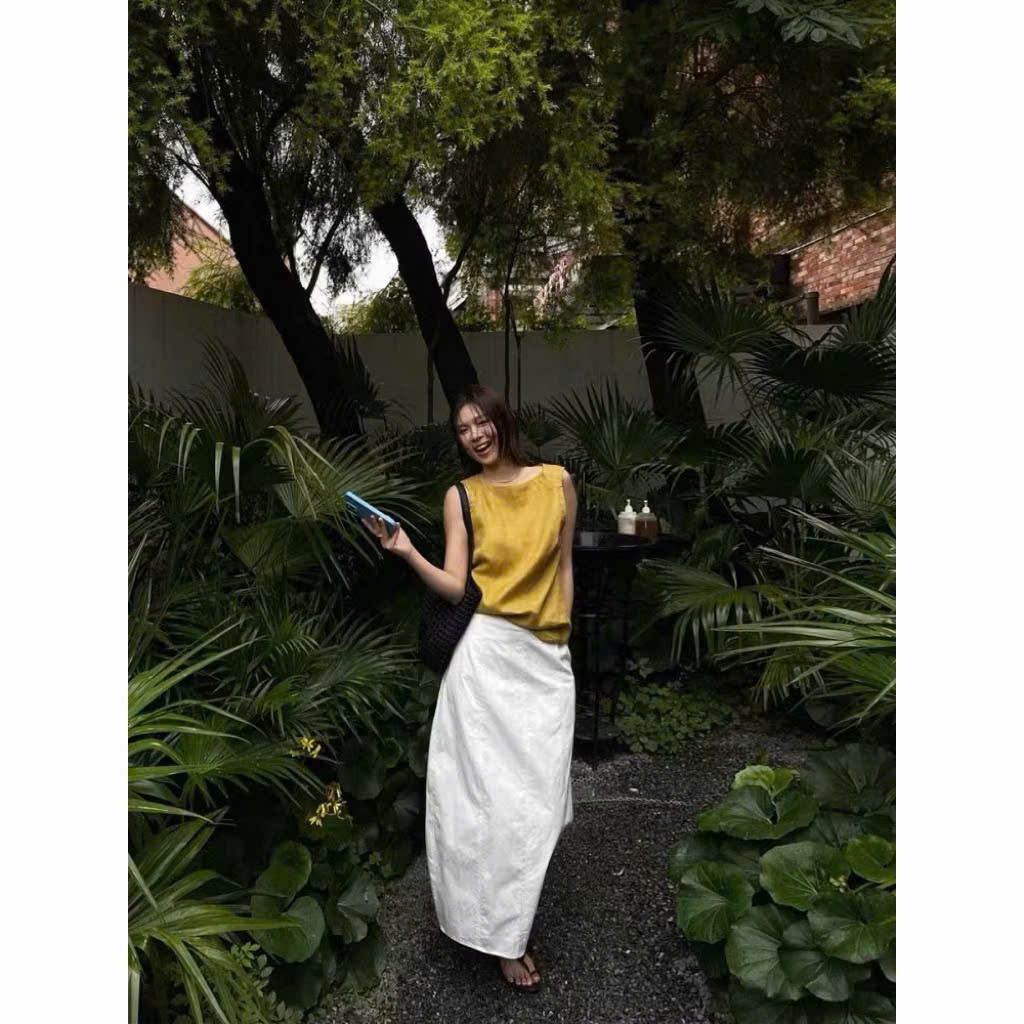 𝗞𝗼𝗸𝗶 - Chân váy Linen dáng búp
