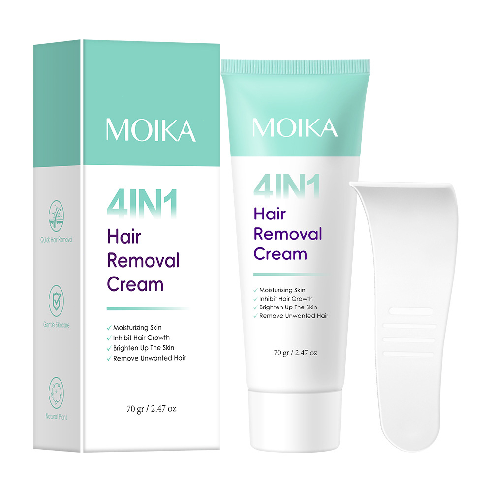 sáp wax lông，Kem tẩy lông 4IN1 MOIKA - Dịu nhẹ, dưỡng ẩm, sáng da, ức chế mọc lông, 70g【MUA 2 GIẢM 40%】