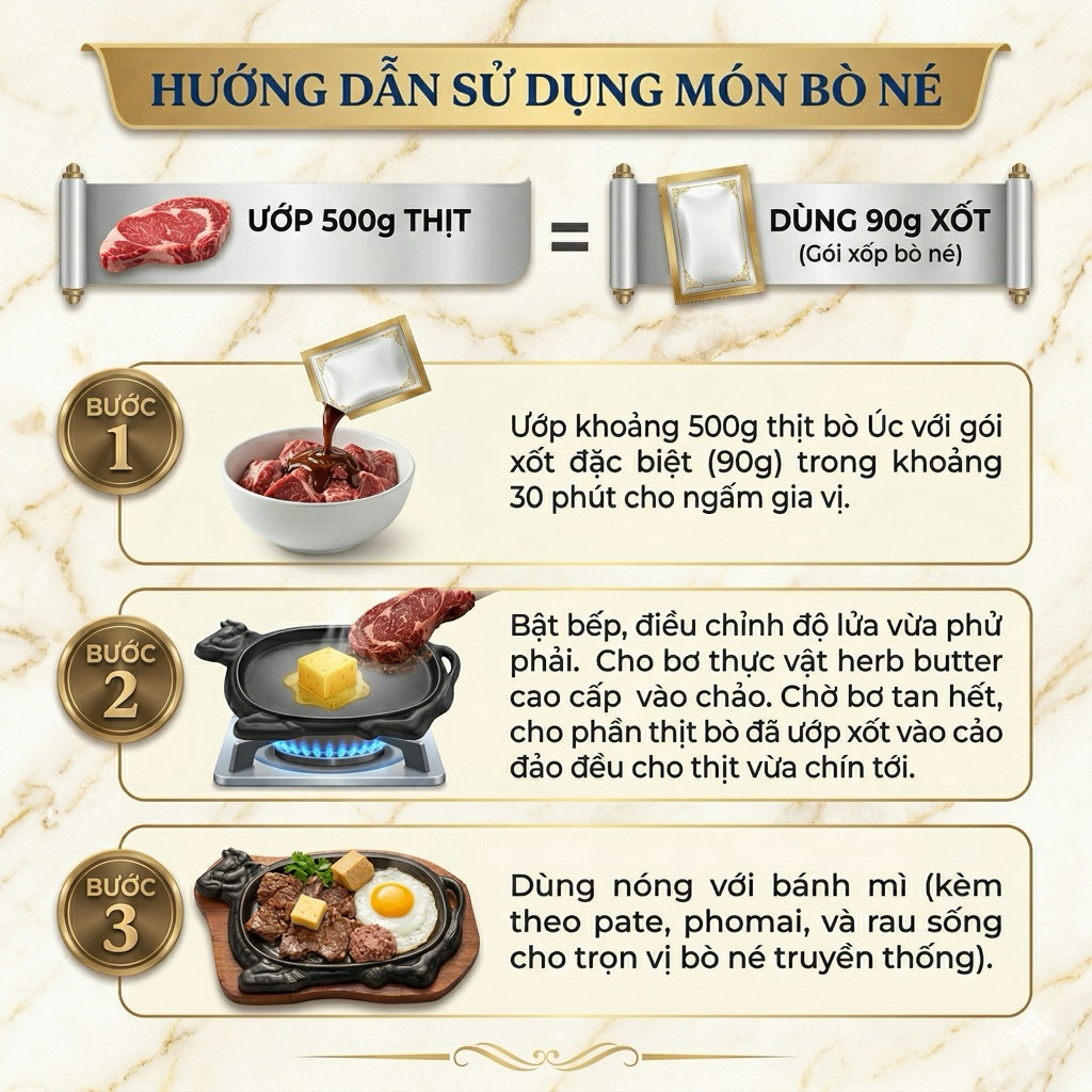 Gói xốt bò né Cholimex chuẩn vị 90g - Tiện lợi, nhanh chóng cho mọi bửa ăn