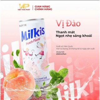 Nước Soda Sữa Milkis Mix Vị | soda sữa ít ngọt Việt CASUMO - Thương Hiệu Hàn Quốc (250ml/lon)-có sỉ