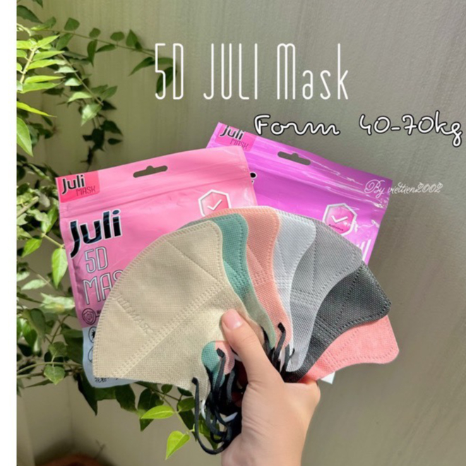 [Thùng 100 chiếc] Khẩu Trang  5D Mask,5D JULIDUCKHOI Kháng Khuẩn,nhiều Màu Lạ Siêu Đẹp