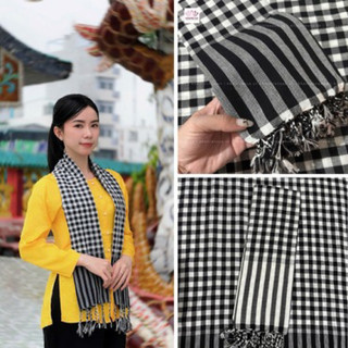 Khăn Rằn Xưa - Khăn rằn Nam Bộ dùng đi du lịch, che nắng, thấm hút mồ hôi tốt, kích thước 160x60cm