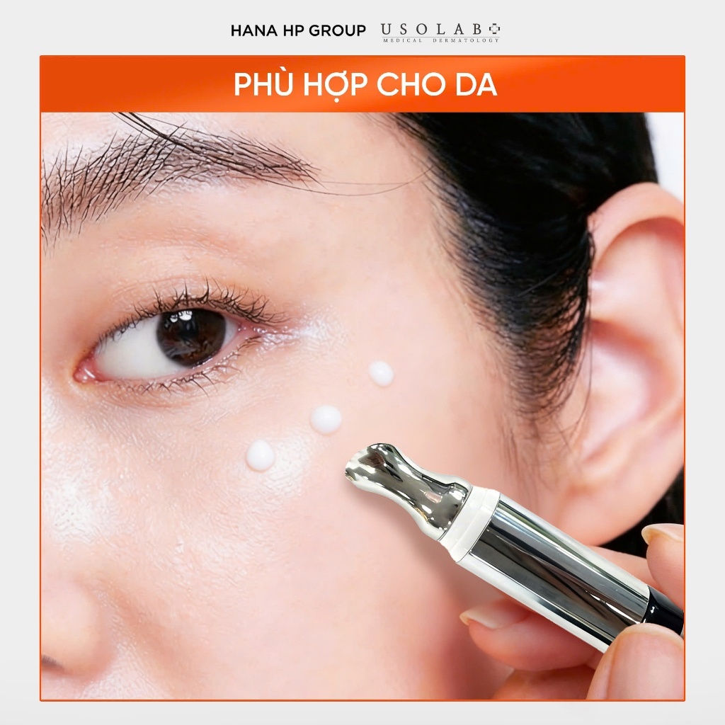 Kem mắt lightening eye cream USOLAB - Giúp cải thiện nếp nhăn và giảm thâm quầng mắt 25ml