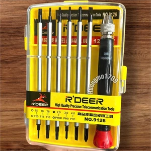 Bộ tua vít nhỏ 12 đầu R'DEER đa năng sửa chữa nhà cửa