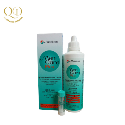 MeniCare Plus – Dung Dịch Ngâm, Rửa & Bảo Quản Kính Áp Tròng Cứng 250ml, Hộp