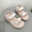 Sandal Bé Gái 2 Quai Ngang Kẻ - Dép Quai Hậu Trẻ Em Đế Mềm Êm Chân, Quai Dán Tiện Lợi Mẫu Mới 2026 TH Kids