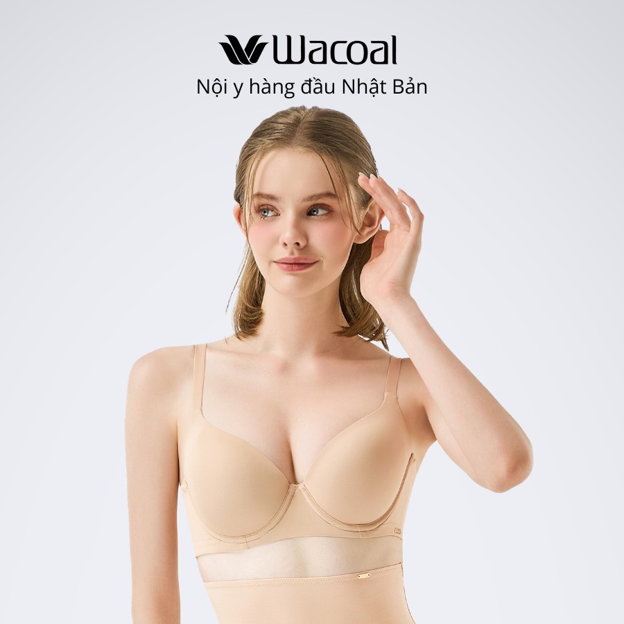 Combo 2 áo ngực nữ Wacoal mút mỏng nâng ngực có gọng bản lưng chữ U - IIB5252